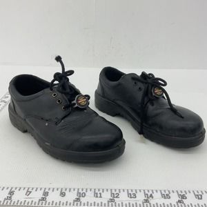 Warrior Black Leather Men's Ankle Low Top Boot - U.S. Size 11 U.K. Size 10